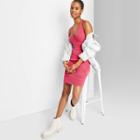 Women's Sleeveless Sweater Knit Dress - Wild Fable Vibrant Pink