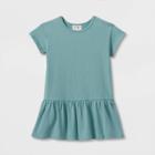 Toddler Solid Short Sleeve Pullover Dress - Cat & Jack Green