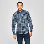 Men's Slim Fit Northrop Long Sleeve Button-down Shirt - Goodfellow & Co Cyber Blue