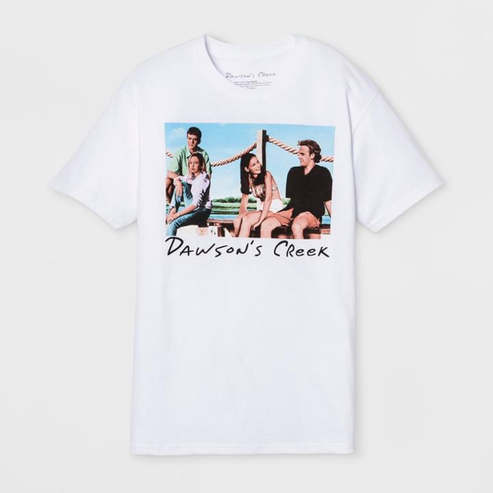 Target Men's Short Sleeve Dawson's Creek Crew T-shirt - White