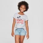 Girls' Disney Mickey Mouse Short Sleeve T-shirt - Heather Gray