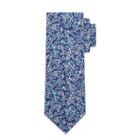 Men's Floral Print Necktie - Goodfellow & Co Navy One Size, Parrish Blue Opaque
