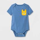 Baby Boys' Bear Pocket Bodysuit - Cat & Jack Blue Newborn