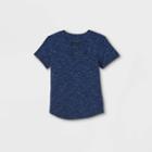 Toddler Boys' Henley Short Sleeve T-shirt - Cat & Jack Navy