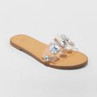 Women's Alana Gem Slide Sandals - A New Day Tan