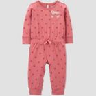 Baby Girls' Koala Polka Dot Jumpsuit - Just One You Made By Carter's Pink