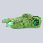 Nbcuniversal Toddler Boys' Jurassic World Light-up Claw Bootie Slippers - Green S(5-6), Toddler Boy's, Size: