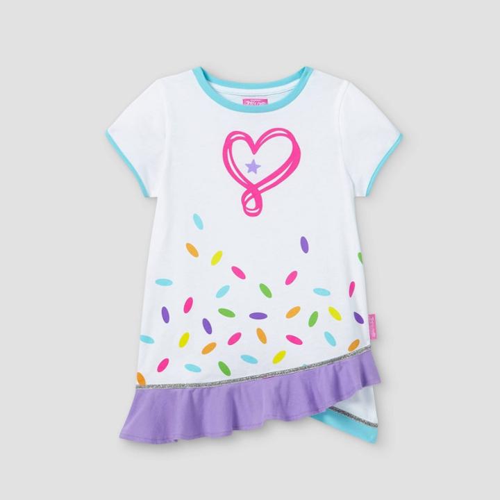Jojo's Closet Girls' Jojo Siwa Short Sleeve Graphic T-shirt - White