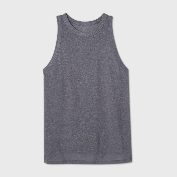 Women's Linen Tank Top - A New Day Gray
