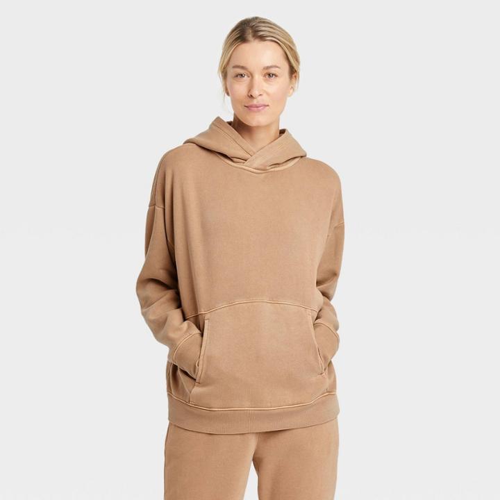 Women's Fleece Hoodie - All In Motion Acorn Abundance