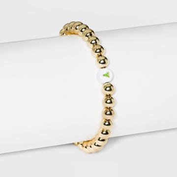 Sugarfix By Baublebar Initial 'y' Stretch Bracelet - Gold