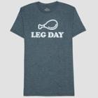 Well Worn Men's Leg Day Short Sleeve Graphic T-shirt - Navy Heather