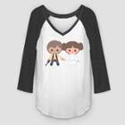 Fifth Sun Women's Star Wars Han Solo 3/4 Sleeve T-shirt (juniors') - White/black