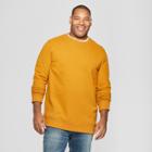 Men's Tall Long Sleeve Crew Neck Fleece Sweatshirt - Goodfellow & Co Zesty Gold