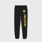 Boys' Pokemon 'pikachu' Fleece Jogger Pants - Black