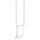 Target Footnotes Sterling Silver Indiana Station Necklace - Silver