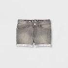 Toddler Girls' Lace Jean Shorts - Cat & Jack Gray