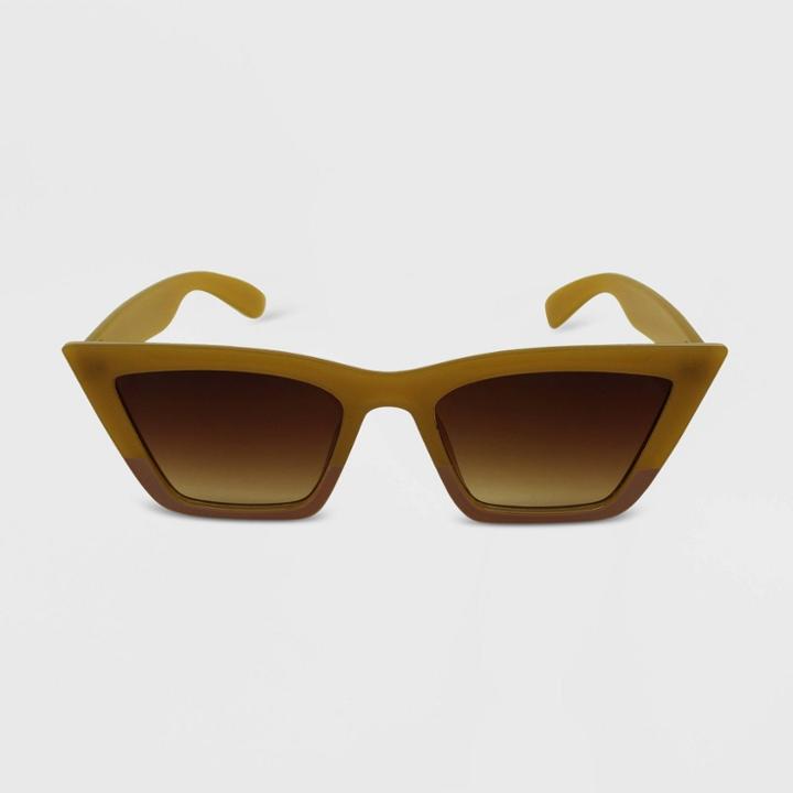 Women's Colorblock Cateye Sunglasses - Wild Fable
