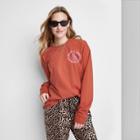 Women's Ascot + Hart Better Days Long Sleeve Graphic T-shirt - Brown