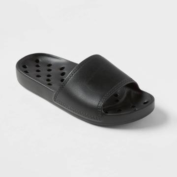 Xs Slide Shower Sandals Black - Room Essentials