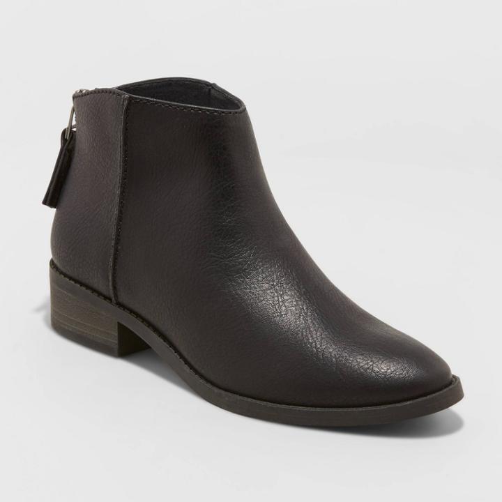 Women's Emma Ankle Bootie - Universal Thread Black