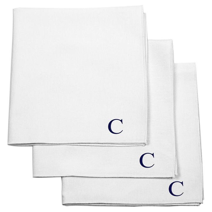 Cathy's Concepts Monogram Groomsmen Gift Handkerchief Set - C,