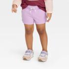Toddler Girls' Knit Shorts - Cat & Jack Light Violet