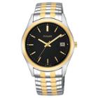 Men's Pulsar Calendar Watch - Two Tone With Black Dial - Pxh428,