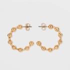 Gold Ball Hoop Earrings - A New Day Gold