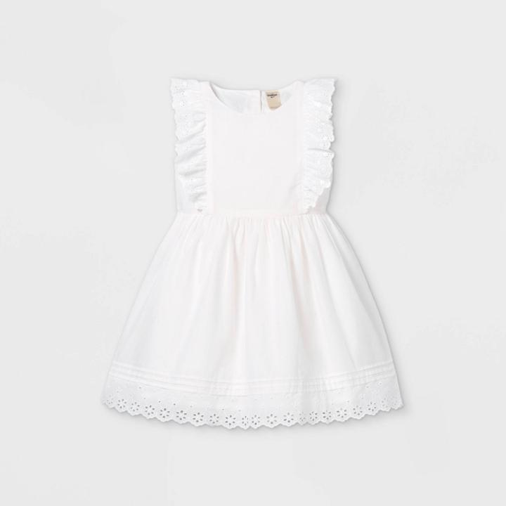 Oshkosh B'gosh Toddler Girls' Eyelet Tank Dress - White