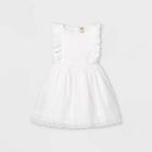 Oshkosh B'gosh Toddler Girls' Eyelet Tank Dress - White