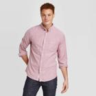 Men's Slim Fit Long Sleeve Oxford Button-down Shirt - Goodfellow & Co Dark Red