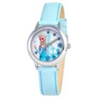Disney Girls' Frozen Elsa Stainless Steel Watch - Blue