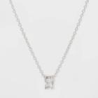 Baguette Cubic Zirconia Sterling Silver Necklace - A New Day