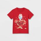 Toddler Boys' Toy Story Forky Valentine's Day Short Sleeve Graphic T-shirt - Red