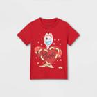 Toddler Boys' Toy Story Forky Valentine's Day Short Sleeve Graphic T-shirt - Red