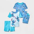 Toddler Boys' 4pc Lilo & Stitch Snug Fit Pajama