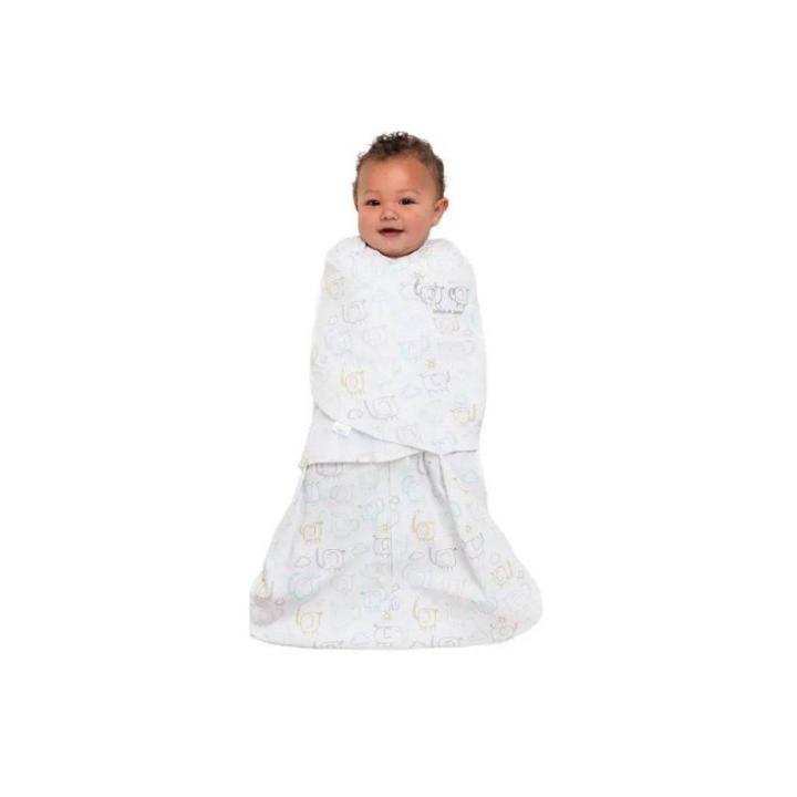 Halo Innovations 100% Cotton Sleepsack Swaddle Wrap Elephant -