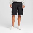 Dickies Men's 11 Solid Flat Front Shorts With Cell Pocket - Black