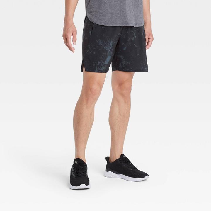 Men's 7 Printed Unlined Run Shorts - All In Motion Navy