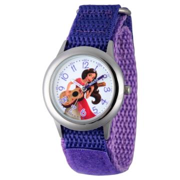 Girls' Disney Elena Of Avalor Stainless Steel Time Teacher Watch - Purple, Girl's