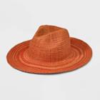 Women's Striped Western Cowboy Hat - Universal Thread Brown