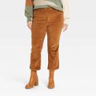 Women's Plus Size High-rise Vintage Corduroy Bootcut Jeans - Universal Thread Brown
