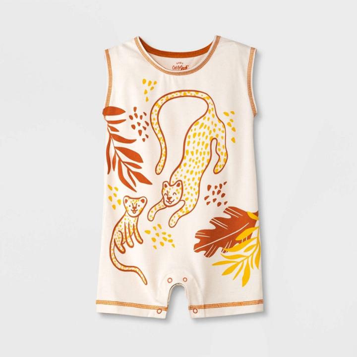 Baby Jaguar Romper - Cat & Jack Off-white