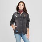 Junk Food Def Leppard Vintage Jean Jacket Black