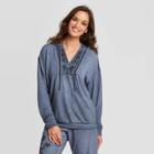 Women's Embroidered Hooded Sweatshirt - Knox Rose Gray