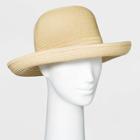Women's Packable Essential Straw Kettle Hat - A New Day One Size Natural, Brown