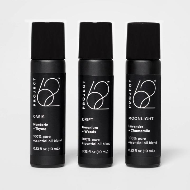 Project 62 .33 Fl Oz 3pk Essential Oil Relax Collection - Moonlight, Oasis, Drift - Project