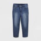 Women's Plus Size Striped High-rise Straight Jeans - Universal Thread Medium Wash 18w, Women's, Blue