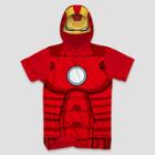 Men's Marvel Ironman Short Sleeve Hooded T-shirt - Red S,